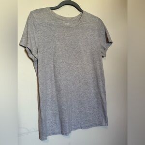 PINK Heathered Gray Short Sleeve Tee